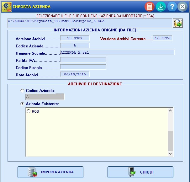 GestioneArchiviImportaAzienda